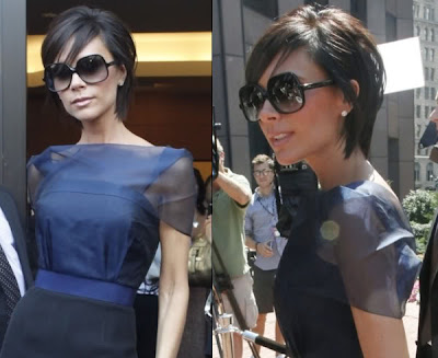 Victoria Beckham Short Hair Front And Back