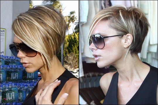 Victoria Beckham Short Haircut Pictures