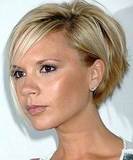 Victoria Beckham Short Hairstyles Back View