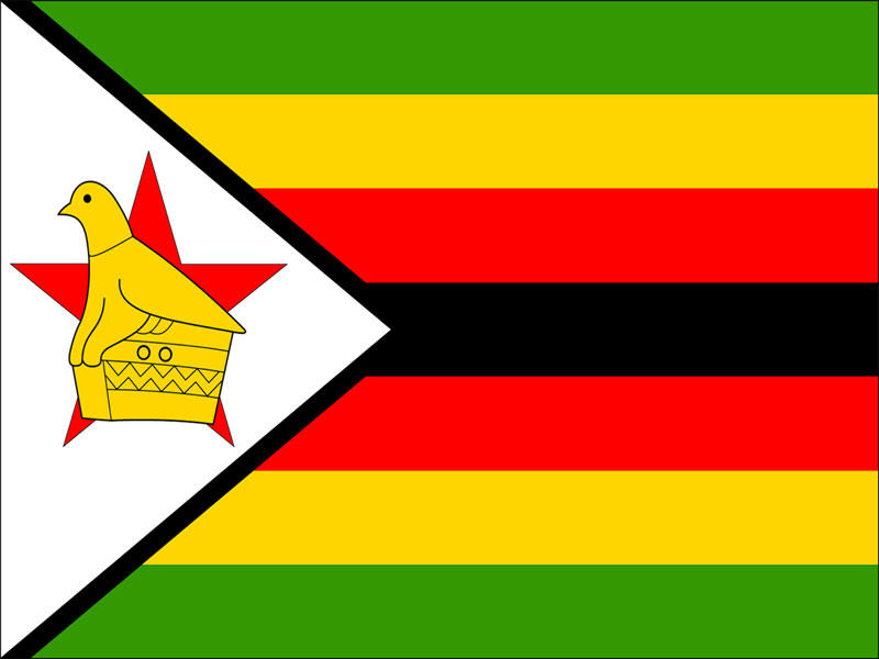 Victoria Falls Zimbabwe Flag