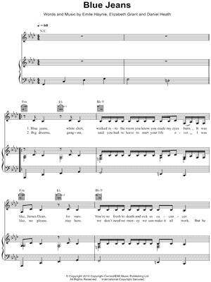 Video Games Lana Del Rey Sheet Music Free