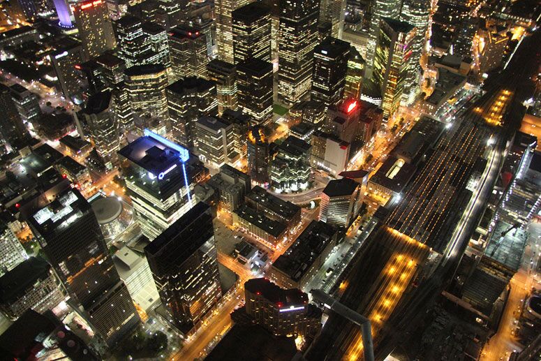 View From Cn Tower At Night