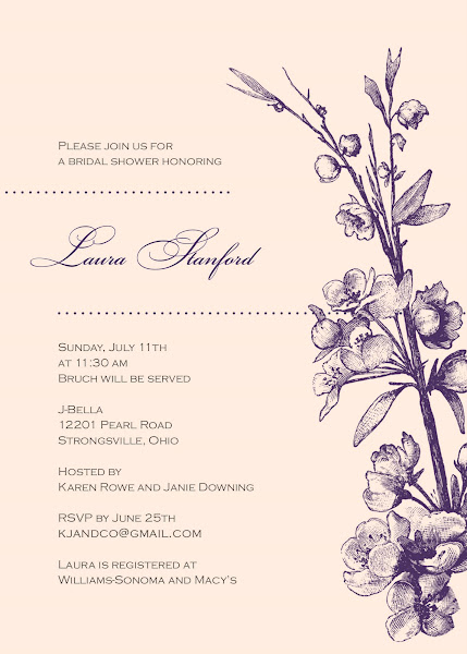 Vintage Bridal Shower Invitations