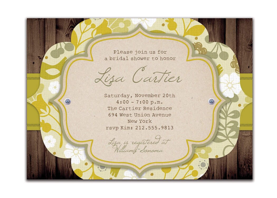 Vintage Bridal Shower Invitations