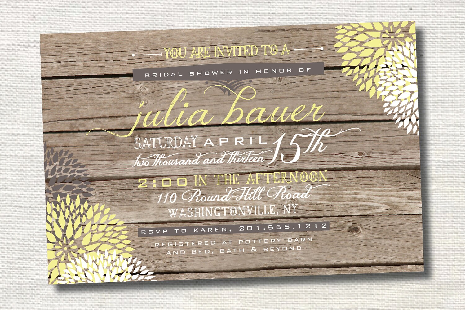 Vintage Bridal Shower Invitations