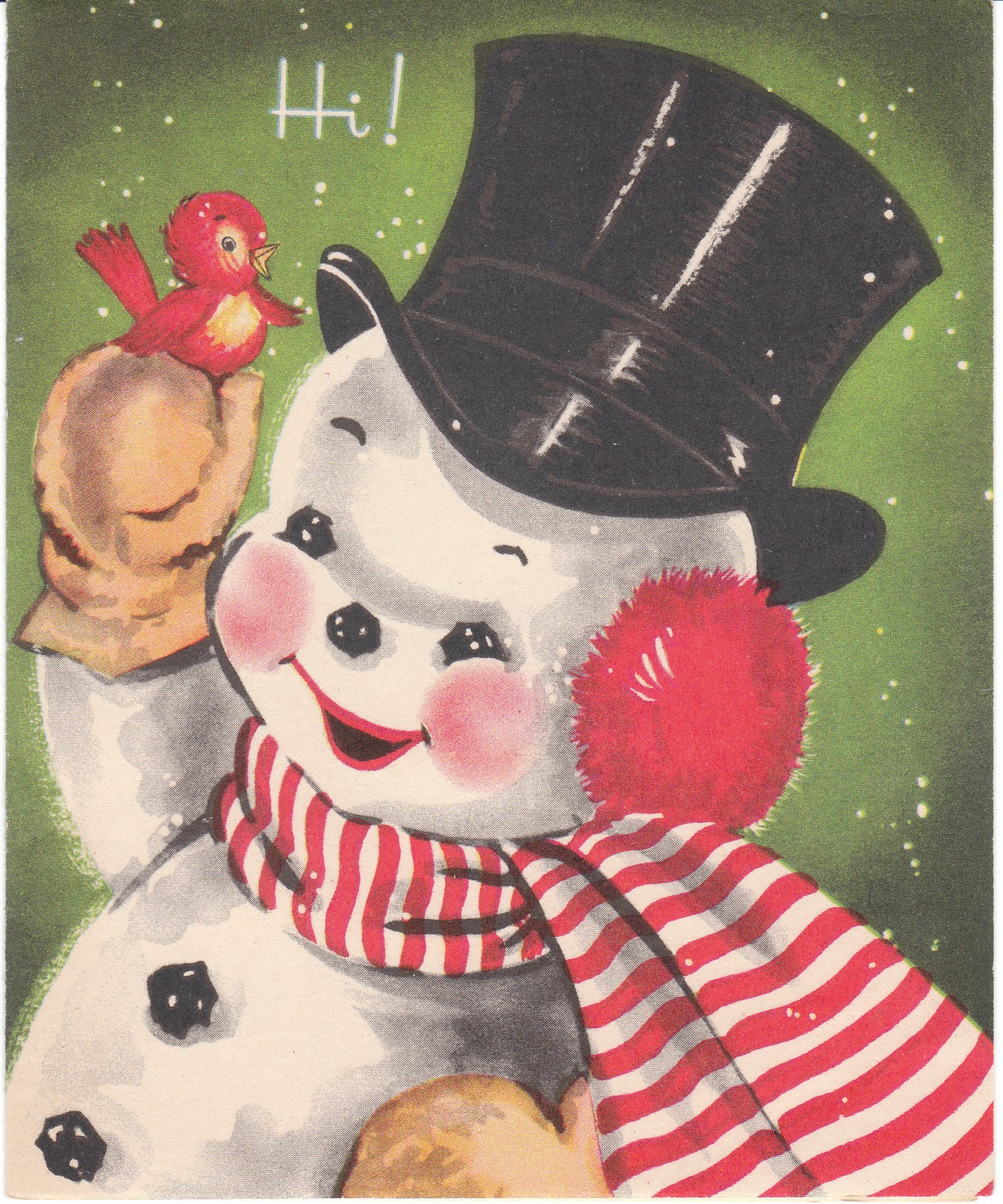 Vintage Christmas Cards Images