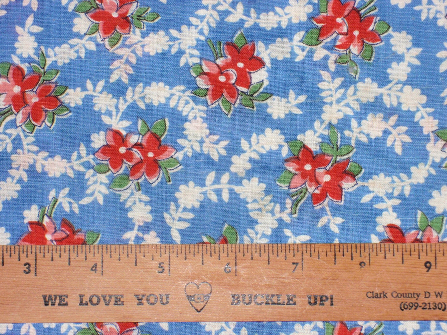 Vintage Feedsack Fabric