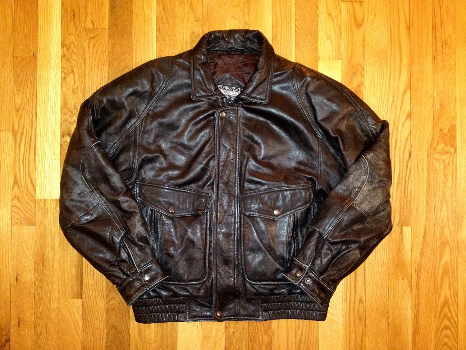 Vintage Members Only Leather Jacket