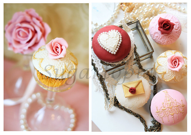 Vintage Valentine Cupcakes