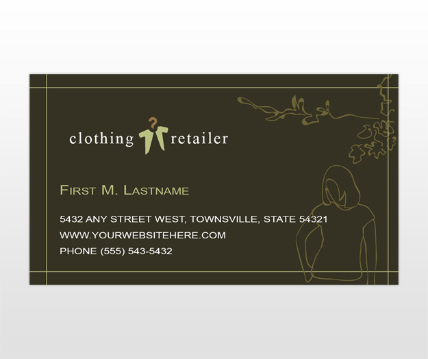 Visiting Card Sample For Boutique