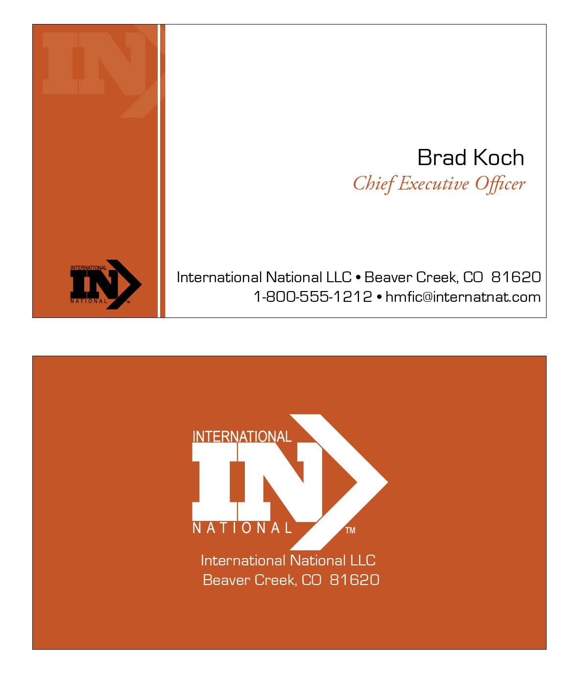 Visiting Card Samples For Professionals