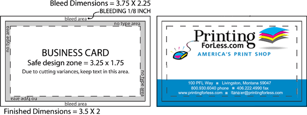 Visiting Card Size In Inches