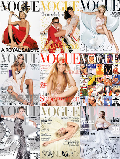 Vogue Magazine Covers Collage