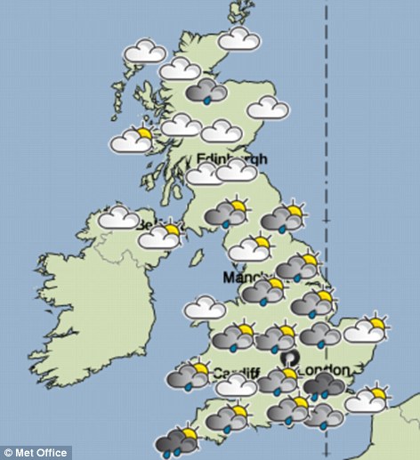 Weather Forecast England Today