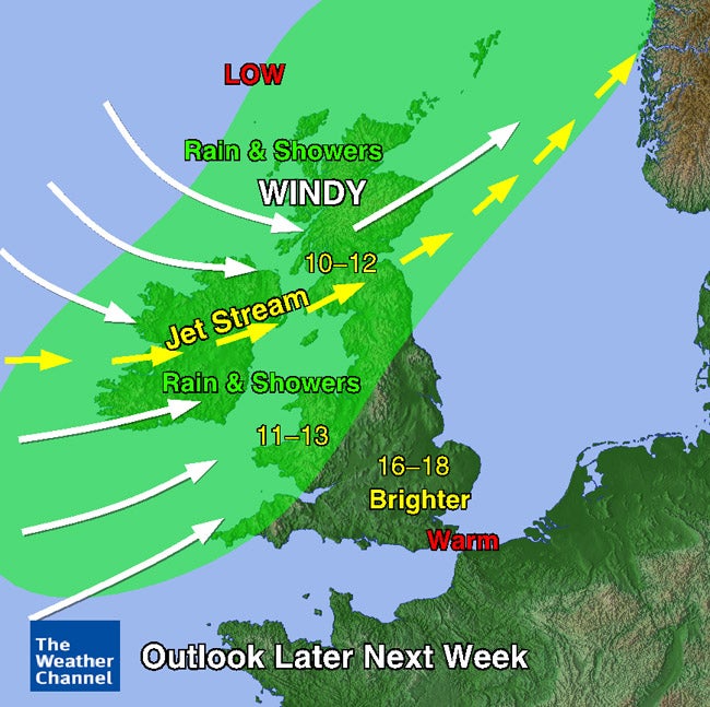 Weather Forecast Map England