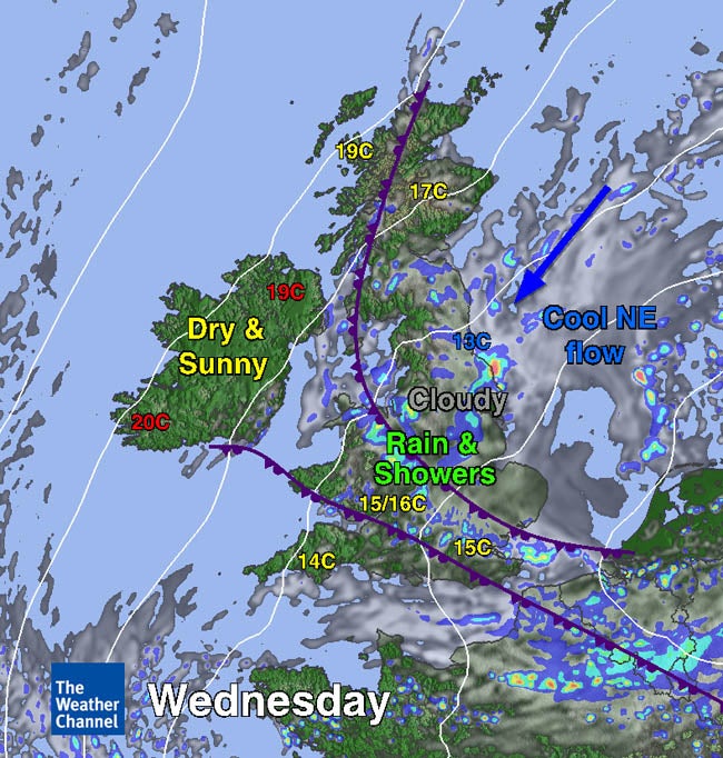 Weather Forecast Map England