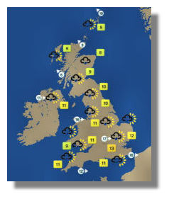 Weather Forecast Map Of Britain