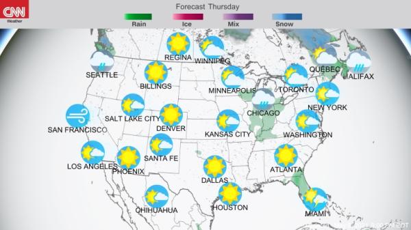 Weather Forecast Map Usa