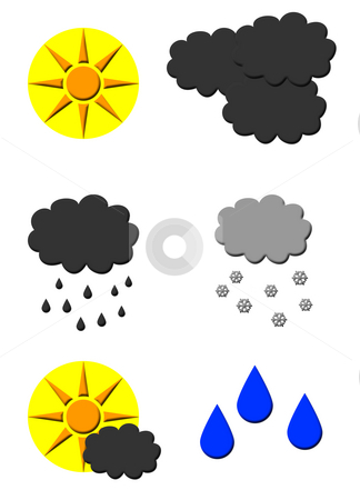 Weather Forecast Symbols Cloudy