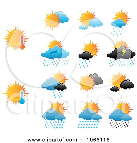 Weather Icons Free Vector