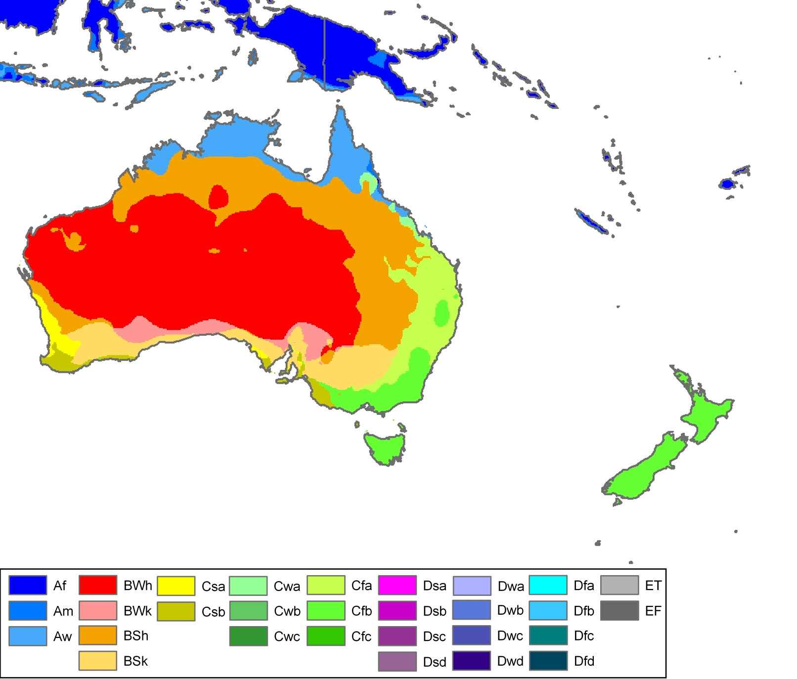 Weather Map Australia And New Zealand