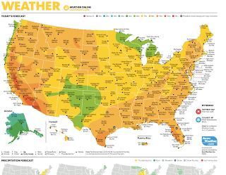 Weather Map Usa February