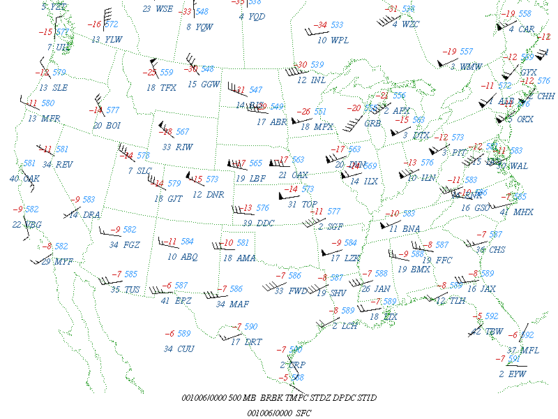 Weather Map With Fronts And Temperatures