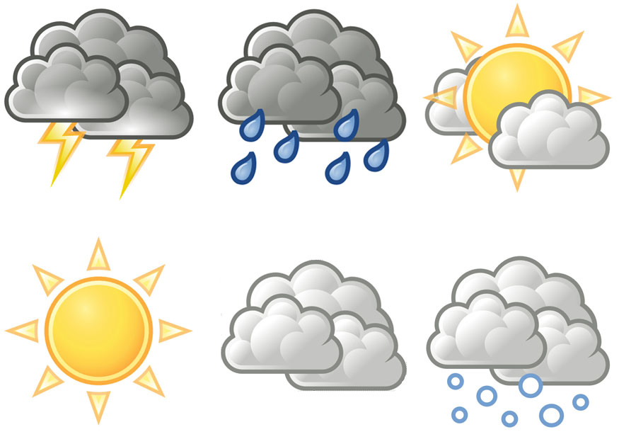 Weather Maps For Kids With Symbols On It