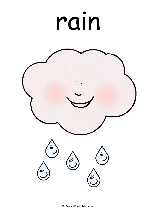 Weather Symbols For Kids Printables