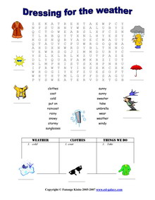 Weather Symbols For Kids Printables