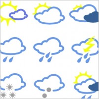 Weather Symbols For Kids To Colour In