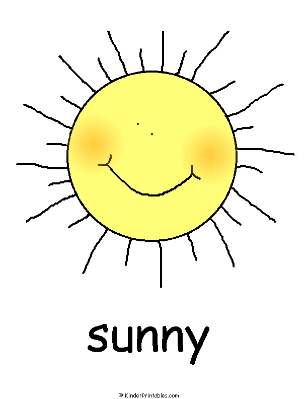 Weather Symbols For Kids Worksheets