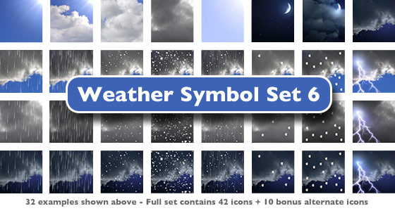 Weather Symbols Iphone 5