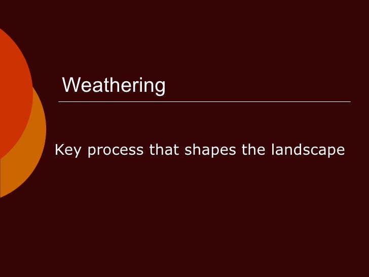 Weathering And Erosion For Kids Powerpoint