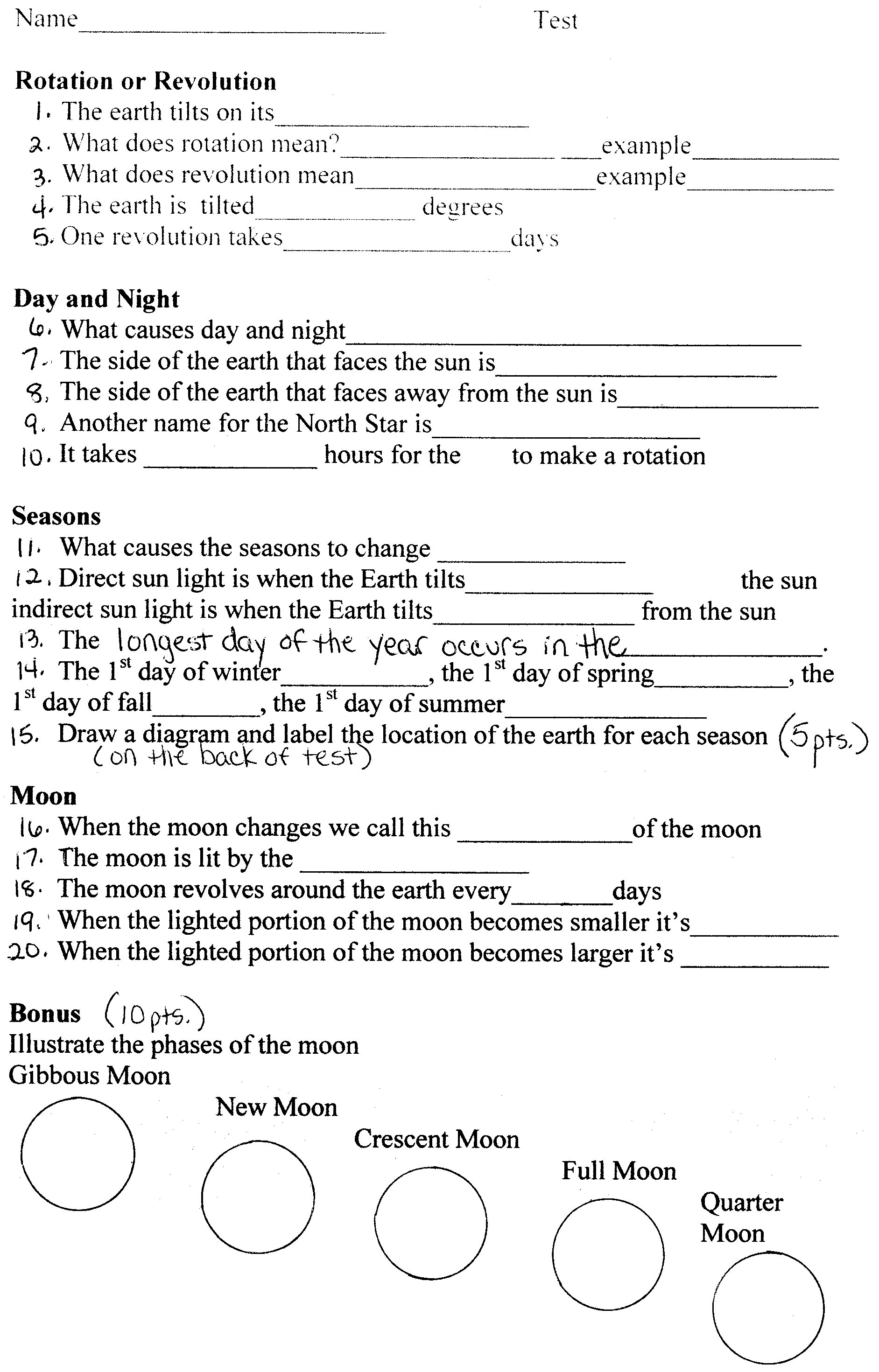 Weathering And Erosion For Kids Worksheets