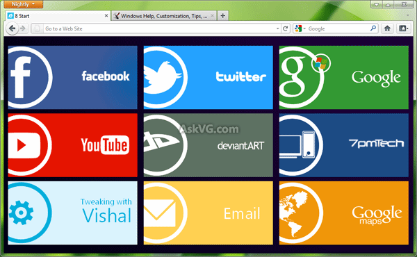 Web Browser Windows 8