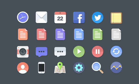 Web Design Icons Psd