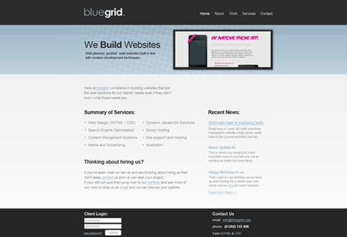 Web Design Layout Grid