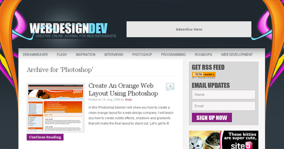 Web Design Layout Tutorials Photoshop