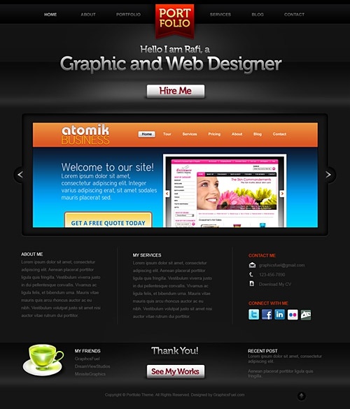 Web Design Portfolio Template