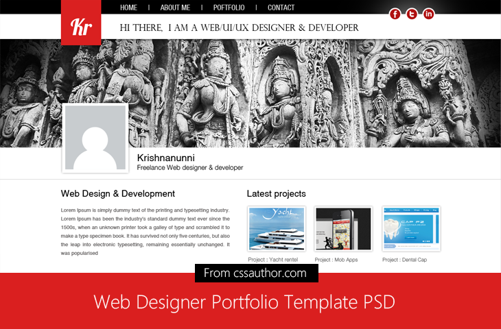 Web Design Portfolio Template