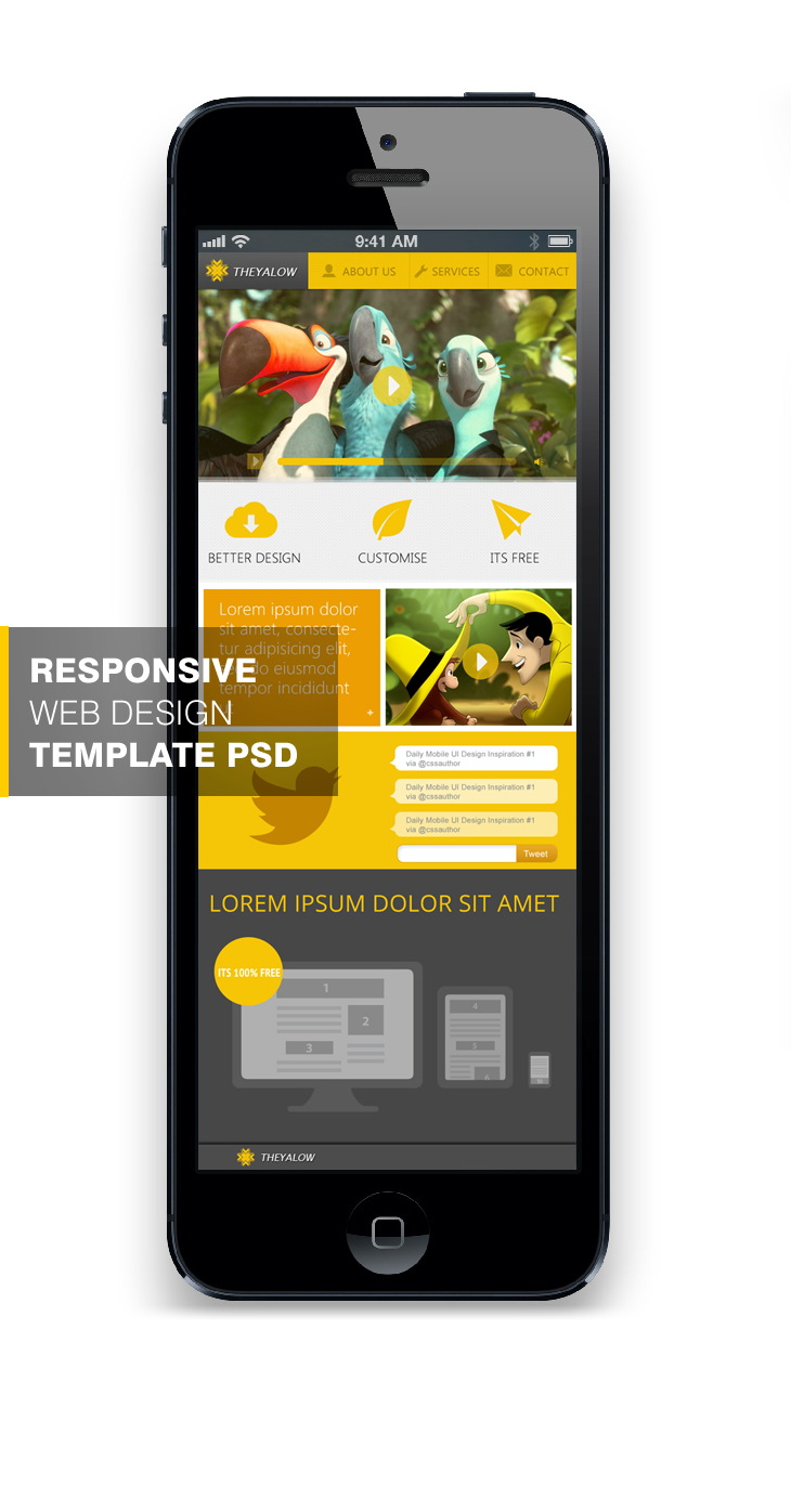 Web Design Templates Free Download Psd