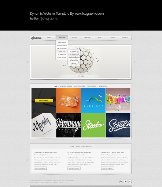 Web Design Templates Free Download Psd