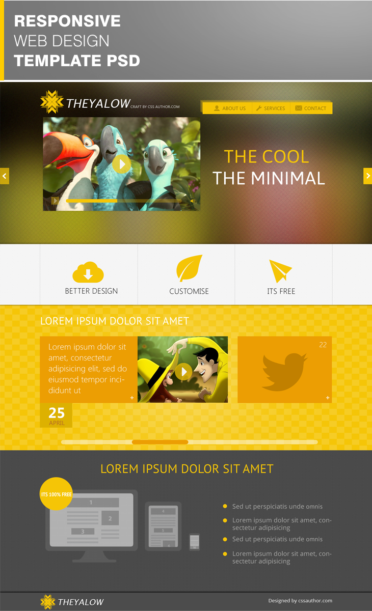 Web Design Templates Free Psd