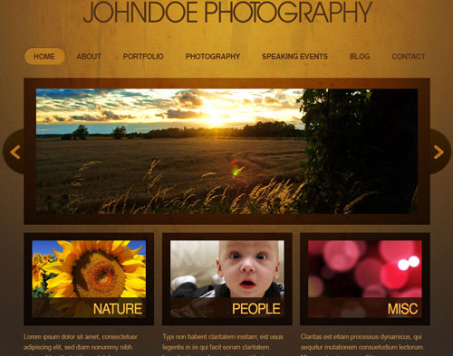 Web Design Templates In Photoshop