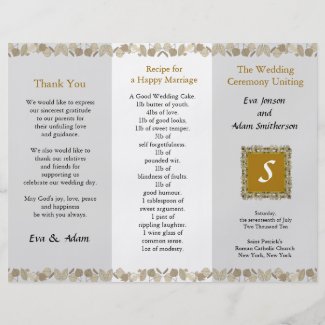 Wedding Ceremony Programs