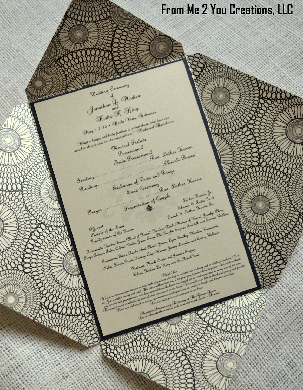 Wedding Ceremony Programs