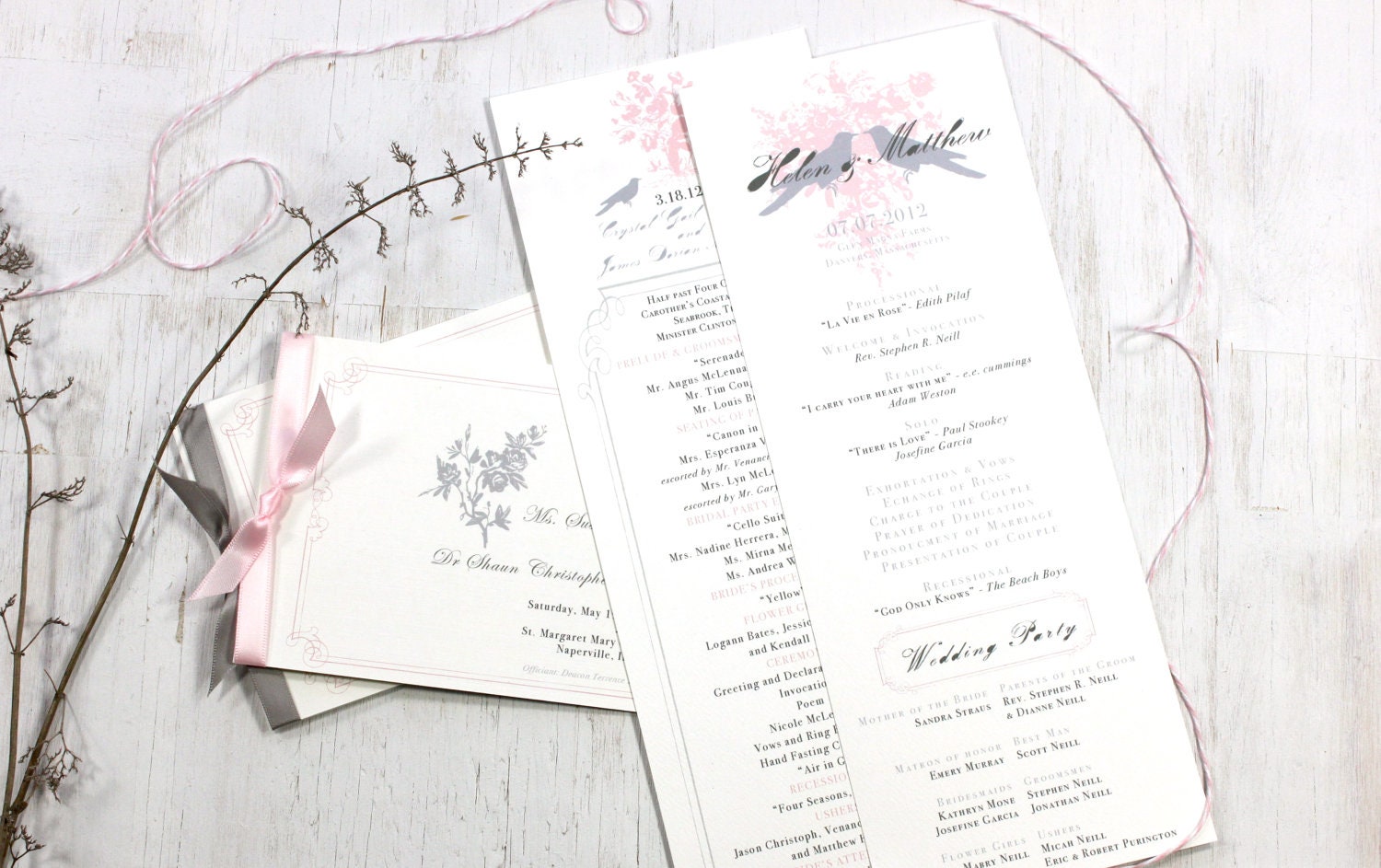 Wedding Ceremony Programs