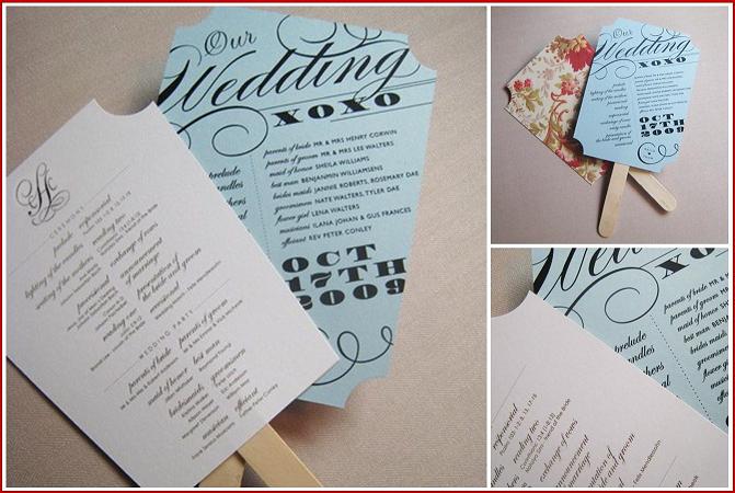 Wedding Ceremony Programs Fans