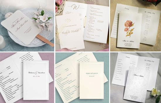 Wedding Ceremony Programs Outline